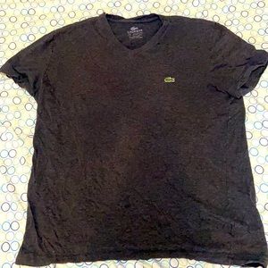 Lacost v neck. T shirt. Size s 3.